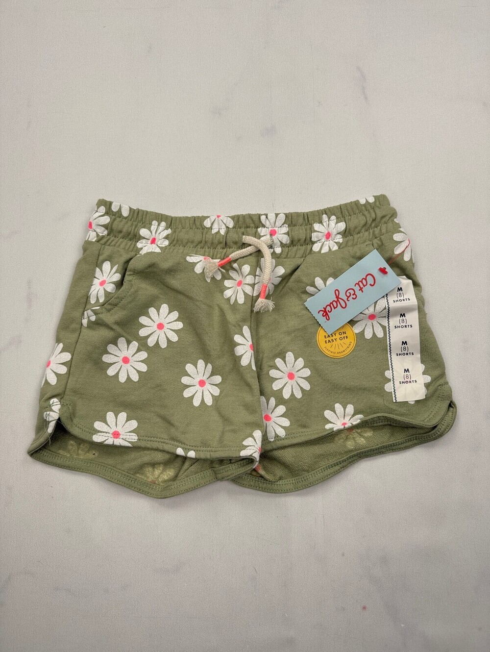 Cat & Jack Printed Shorts Khaki 2010s Bold Statement Piece - Girls M
